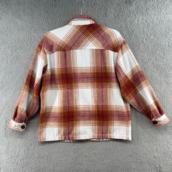 Workshop republic Clothing Plaid Shacket oversized with pockets - Picture 2 of 8